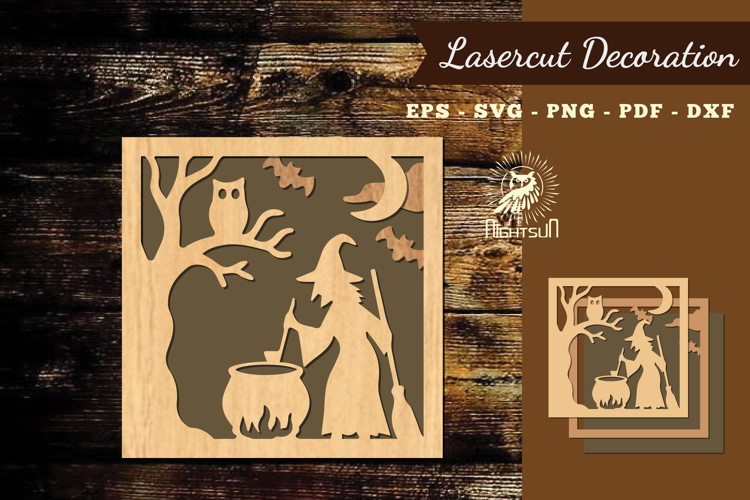 Halloween Scene Lasercut Decoration 3