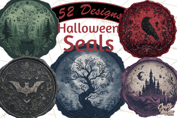 Halloween Wax Seal Clipart PNG Mini World Clip Art
