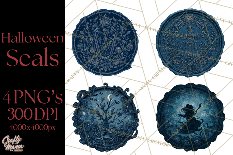Halloween Wax Seal Clipart PNG Mini World Clip Art