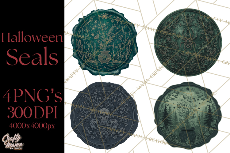 Halloween Wax Seal Clipart PNG Mini World Clip Art