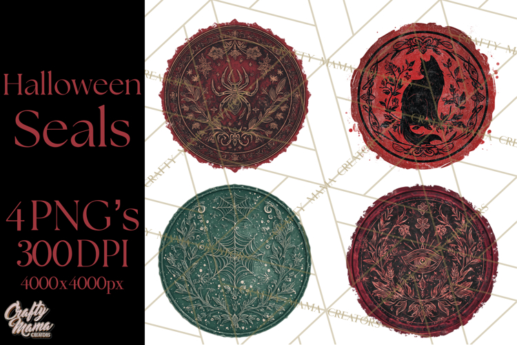 Halloween Wax Seal Clipart PNG Mini World Clip Art