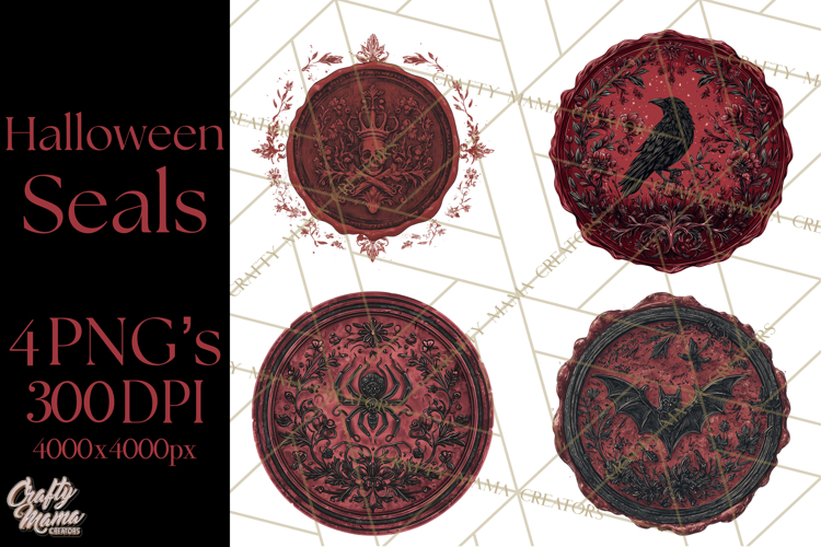Halloween Wax Seal Clipart PNG Mini World Clip Art