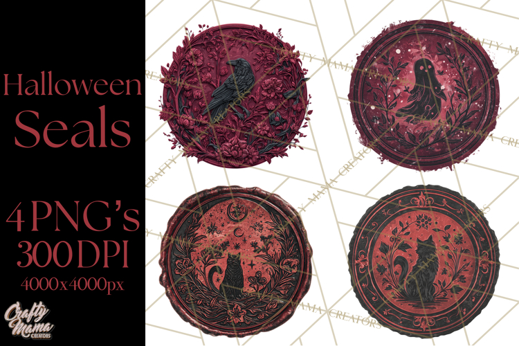 Halloween Wax Seal Clipart PNG Mini World Clip Art