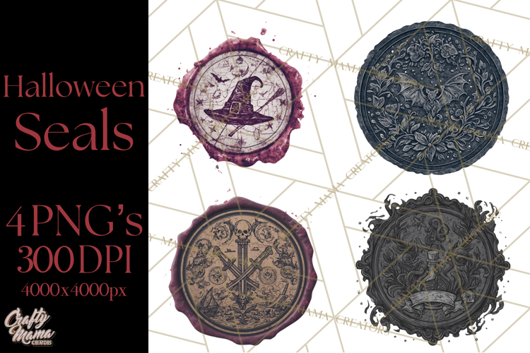 Halloween Wax Seal Clipart PNG Mini World Clip Art