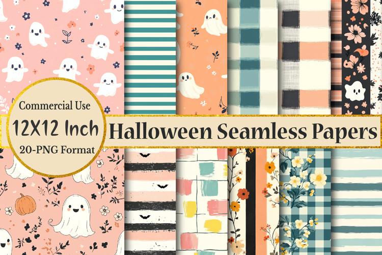 Halloween Seamless Digital Papers