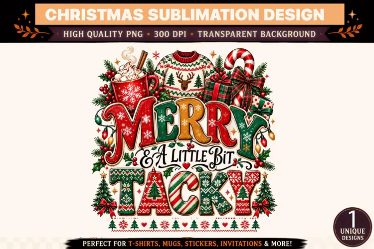 Merry and a Little Bit Tacky PNG,