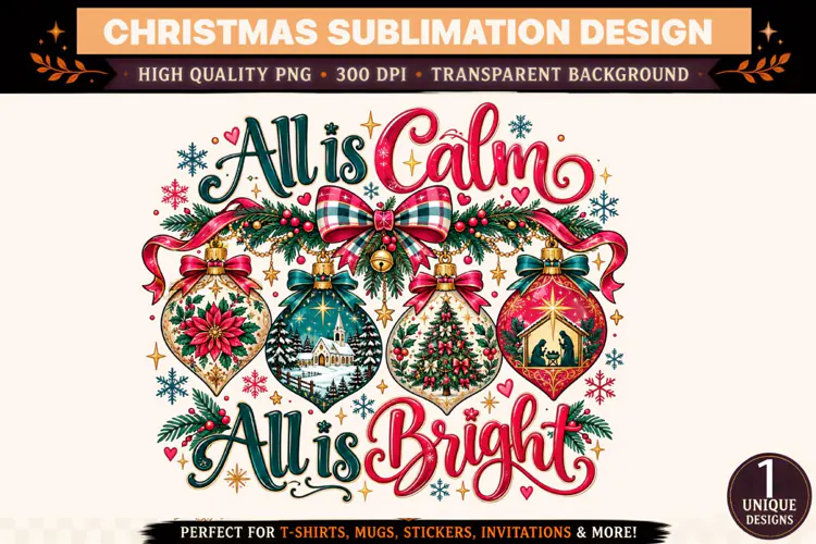All Is Calm All Is Bright PNG