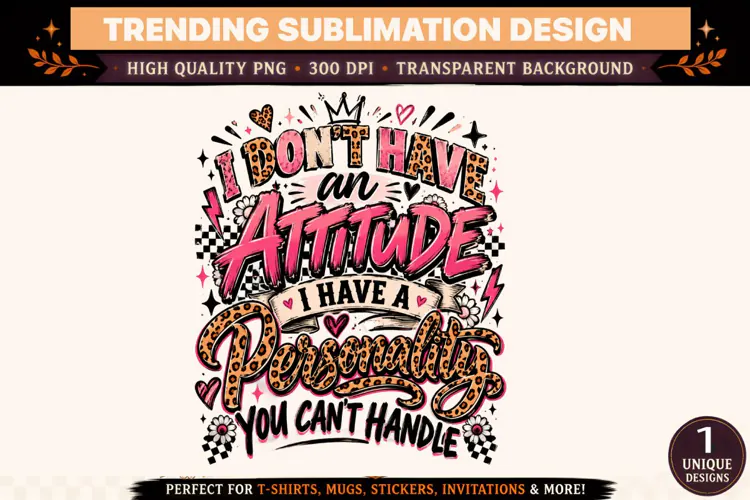 I Don't Have an Attitude I Have a Personality You Can't Hand