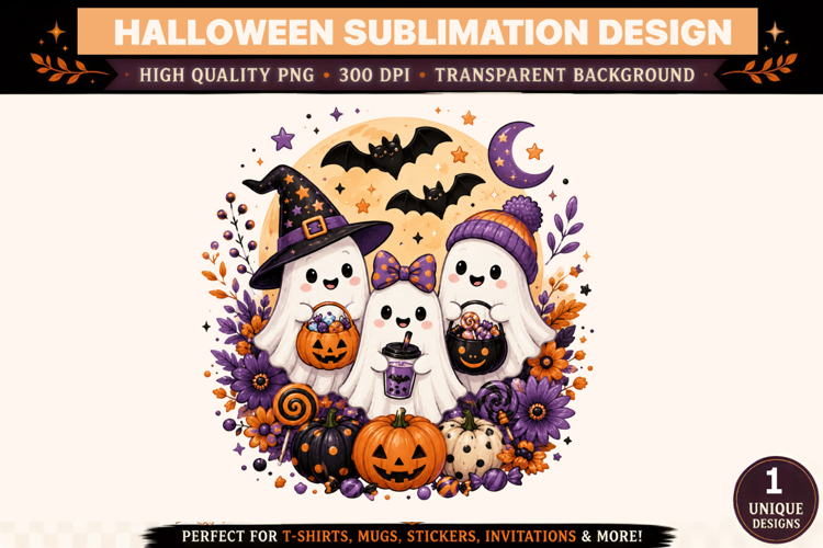 Halloween Clipart PNG Spooky Witch Ghost Design