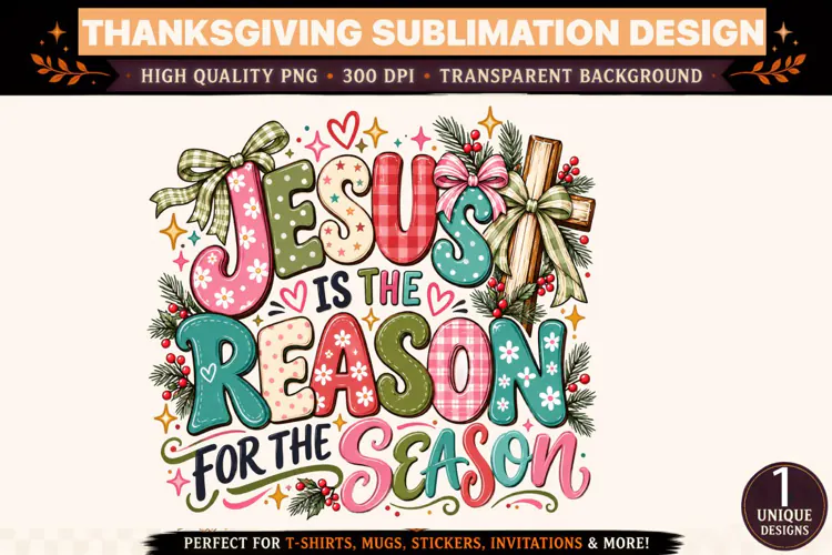 Jesus Is the Reason for the Season PNG, Christian Christmas