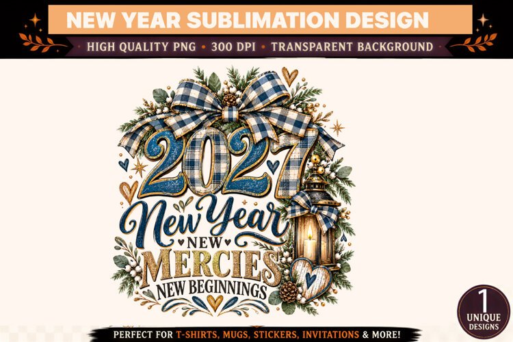 2027 New Year PNG, example image 1