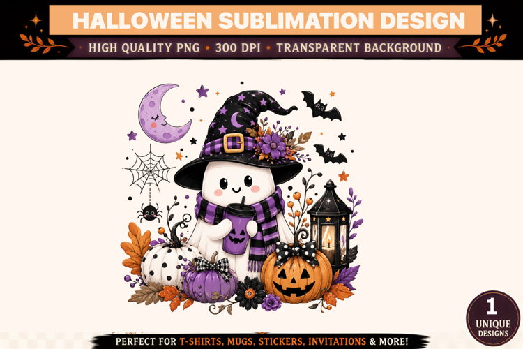 Halloween png |Ghost Halloween PNG Sublimation Design