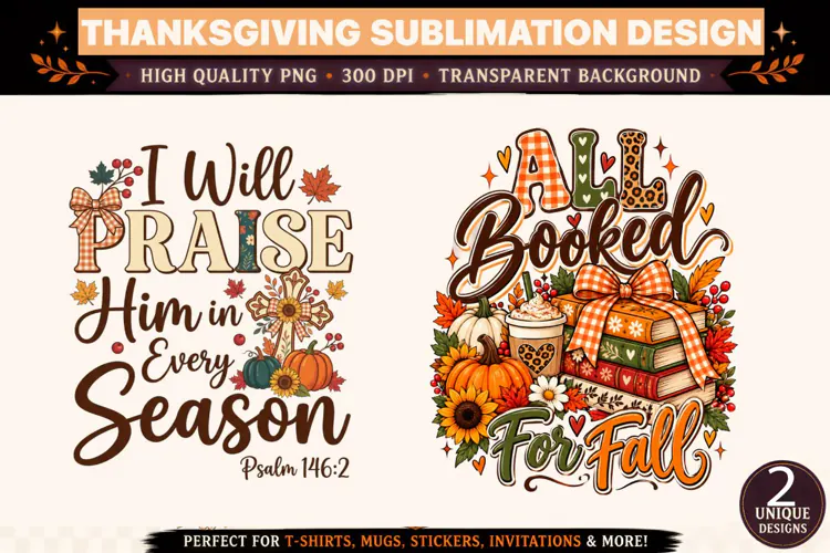 All Booked for Fall PNG, Autumn Book Lover Sublimation Desig