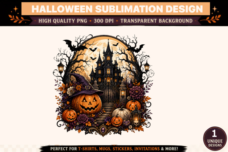 Haunted House Halloween PNG Spooky Pumpkin