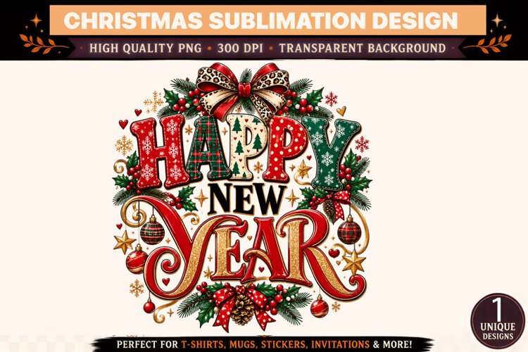 Happy New Year PNG example image 1