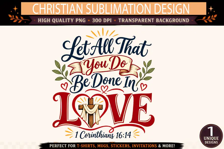 Let All That You Do Be Done in Love PNG, 1 Corinthians 16:14