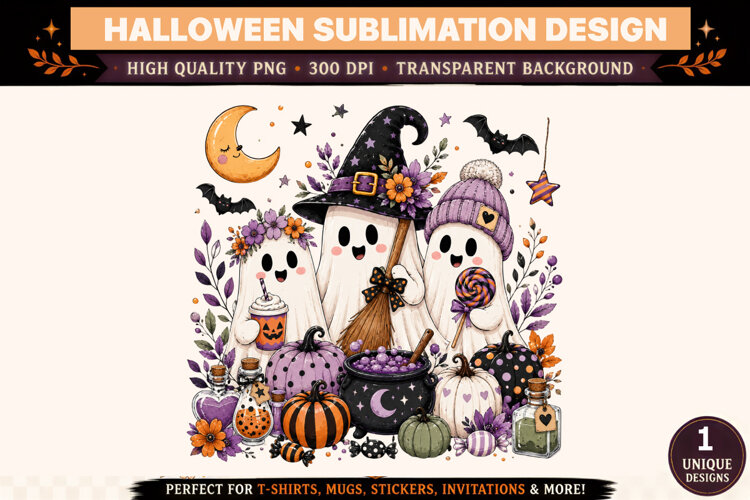 Halloween sublimation,Halloween png,Spooky clipart png example image 1