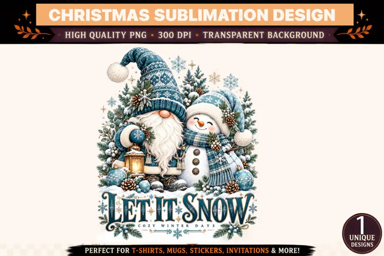 Let It Snow Christmas PNG
