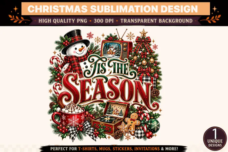 Tis the Season Christmas PNG
