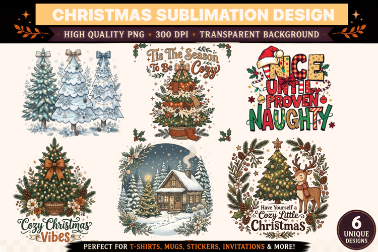 Christmas Sublimation PNG , Cozy Christmas Vibes,Christmas