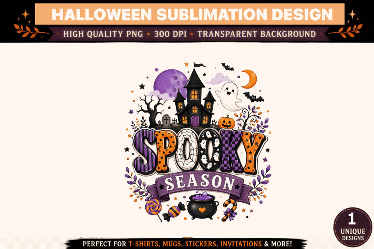 Halloween sublimation,Halloween png,Spooky clipart png example image 1