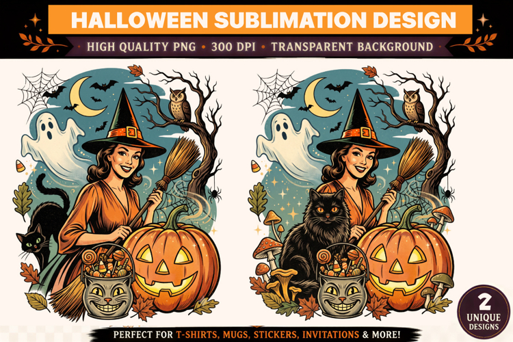 Halloween PNG | Witch Halloween | Halloween Sublimation Desi