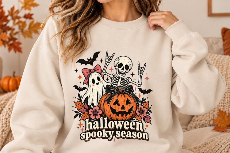 Halloween Spooky Season Design PNG