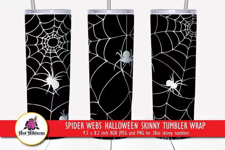 Spider Web Tumbler | Halloween Tumbler Sublimation