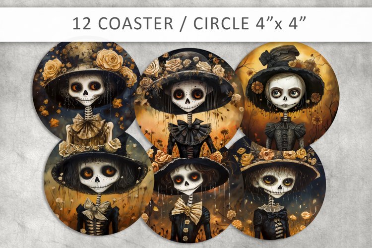 Halloween Round Coaster Bundle