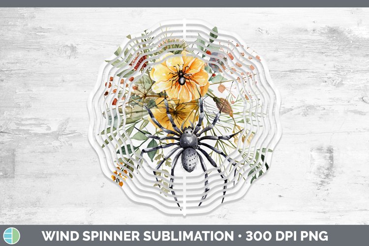 GorgeousHalloween Spiderweb Flowers Wind Spinner design.