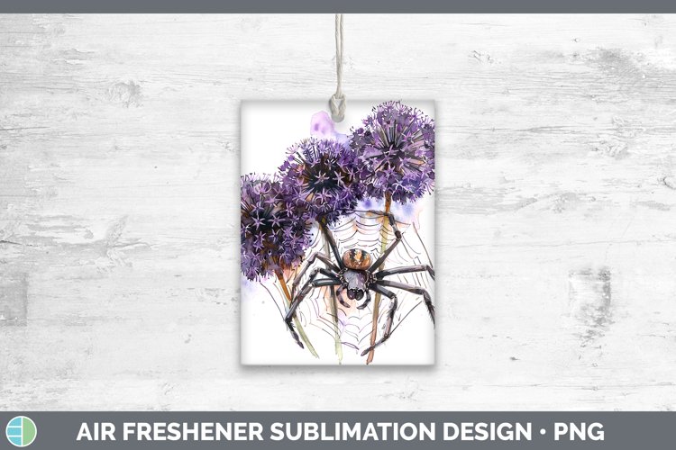 GorgeousHalloween Spiderweb Flowers Air Freshener design.