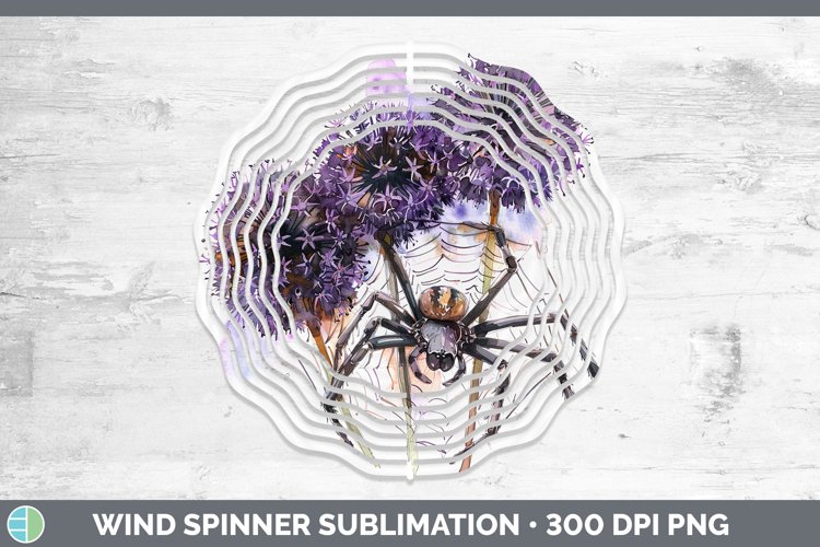 GorgeousHalloween Spiderweb Flowers Wind Spinner design.