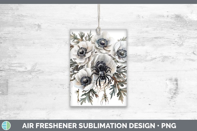 GorgeousHalloween Spiderweb Flowers Air Freshener design.