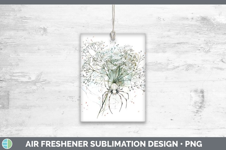 GorgeousHalloween Spiderweb Flowers Air Freshener design.