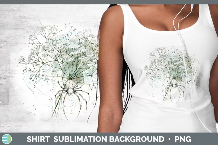 Halloween Spiderweb Flowers Babys Breath Gypsophila Shirt Su