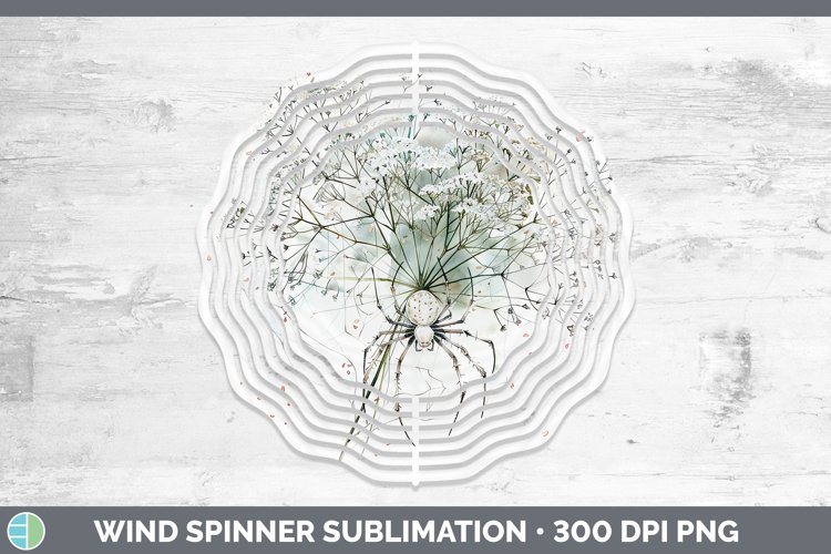 GorgeousHalloween Spiderweb Flowers Wind Spinner design.