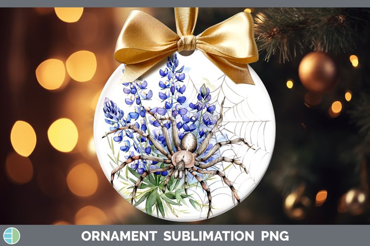GorgeousHalloween Spiderweb Flowers Ornament design.