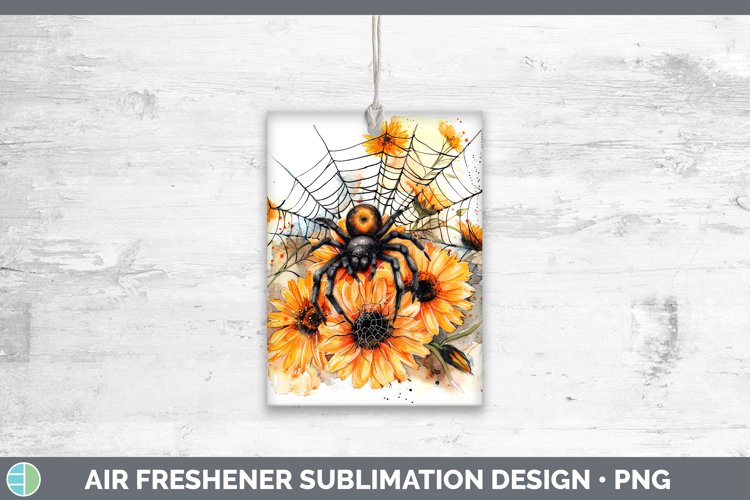 GorgeousHalloween Spiderweb Flowers Air Freshener design.