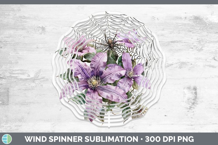 GorgeousHalloween Spiderweb Flowers Wind Spinner design.