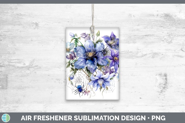 GorgeousHalloween Spiderweb Flowers Air Freshener design.