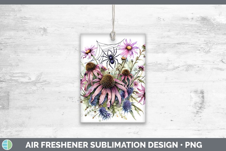 GorgeousHalloween Spiderweb Flowers Air Freshener design.