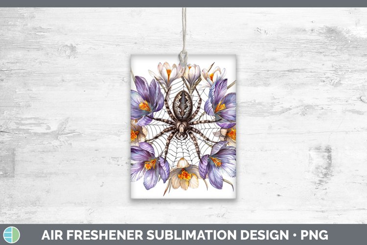 GorgeousHalloween Spiderweb Flowers Air Freshener design.