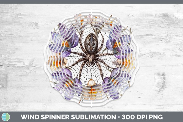 GorgeousHalloween Spiderweb Flowers Wind Spinner design.