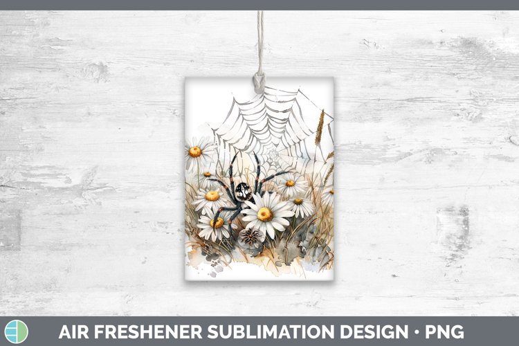 GorgeousHalloween Spiderweb Flowers Air Freshener design.