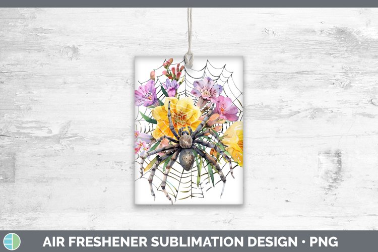 GorgeousHalloween Spiderweb Flowers Air Freshener design.