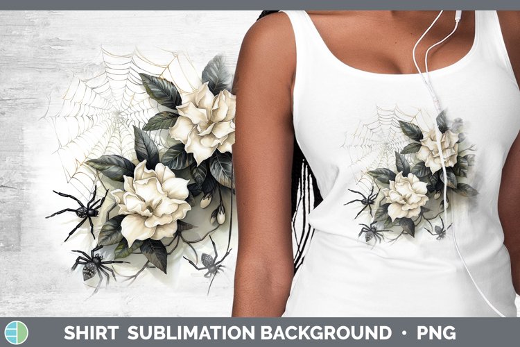 GorgeousHalloween Spiderweb Flowers Shirt design.