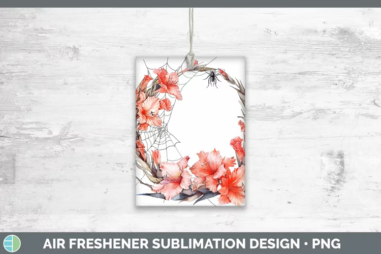 Halloween Spiderweb Flowers Gladiolus Air Freshener Sublimat