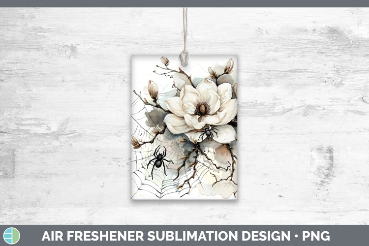 GorgeousHalloween Spiderweb Flowers Air Freshener design.