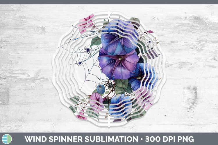 GorgeousHalloween Spiderweb Flowers Wind Spinner design.