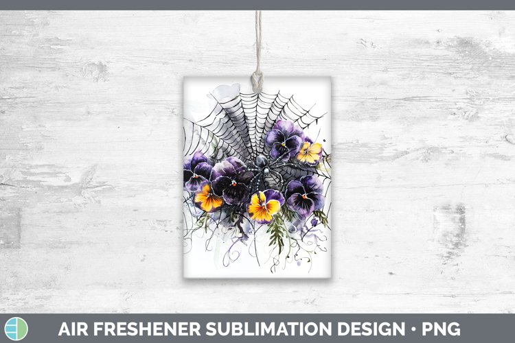 GorgeousHalloween Spiderweb Flowers Air Freshener design.